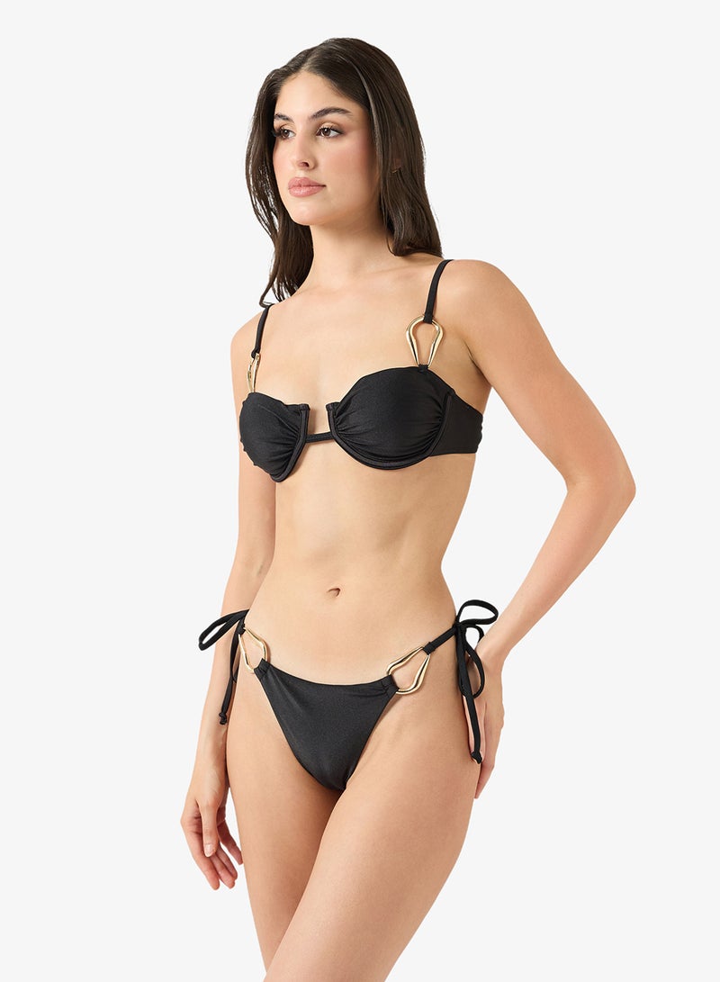 جينجر طقم بيكيني بلمسة ذهبية قطعتين - Image 1